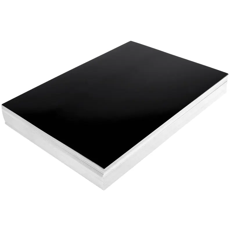 ⁨Cardboard cover for binding CHROMO A4 NATUNA black glossy (100pcs)⁩ at Wasserman.eu