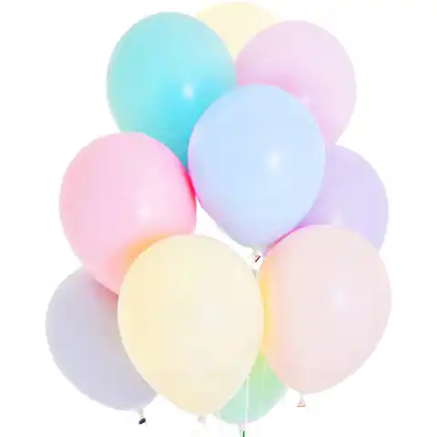 ⁨Balloons 12' pastel mix (100pcs.) 12P-MIX ALIGA⁩ at Wasserman.eu
