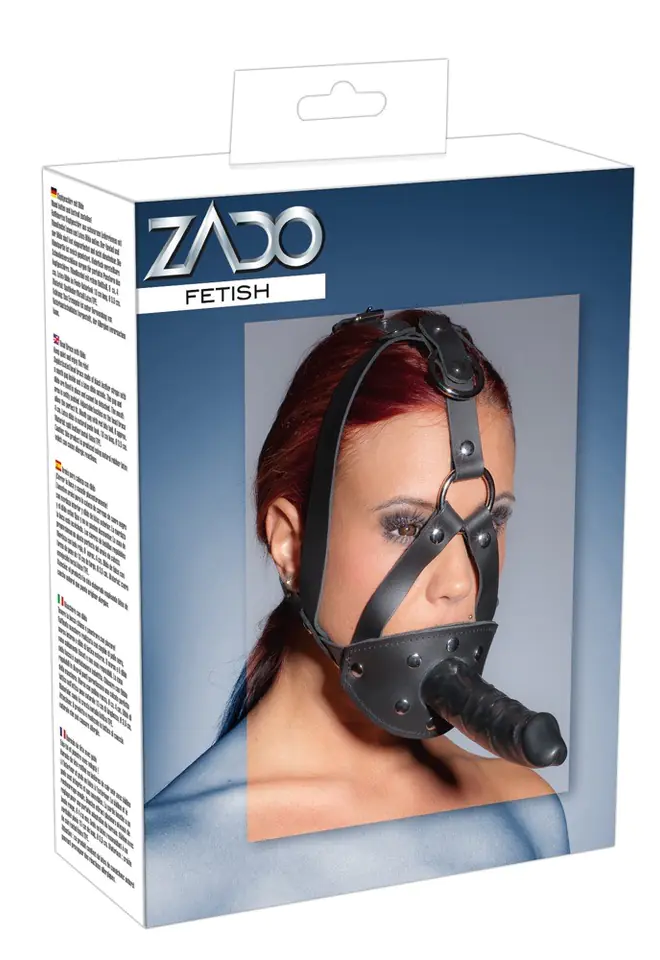 ZADO Strap-on maska z dildo i kneblem w sklepie Wasserman.eu