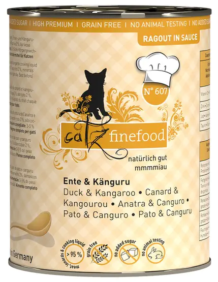 Catz Finefood Ragout N.607 Kaczka i Kangur puszka 380g w sklepie Wasserman.eu