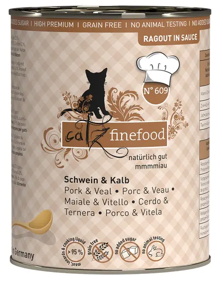 ⁨Catz Finefood Ragout N.609 Wieprzowina i Cielęcina puszka 380g⁩ w sklepie Wasserman.eu