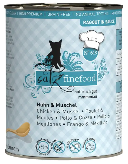 ⁨Catz Finefood Ragout N.613 Chicken and Mussel can 380g⁩ at Wasserman.eu