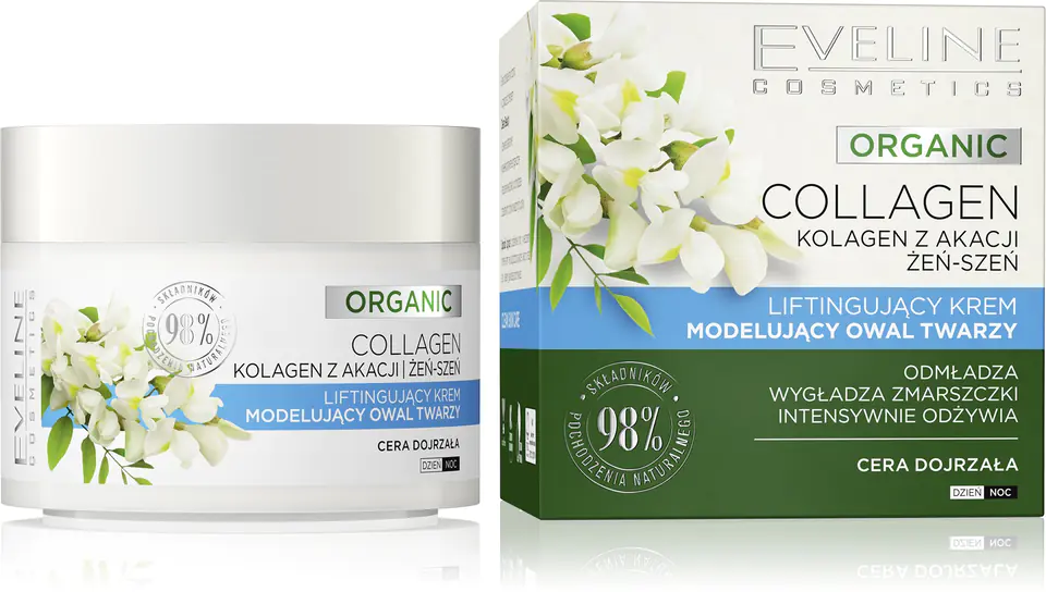 ⁨EVELINE ORGANIC-COLLAGEN  Krem liftingujący⁩ w sklepie Wasserman.eu