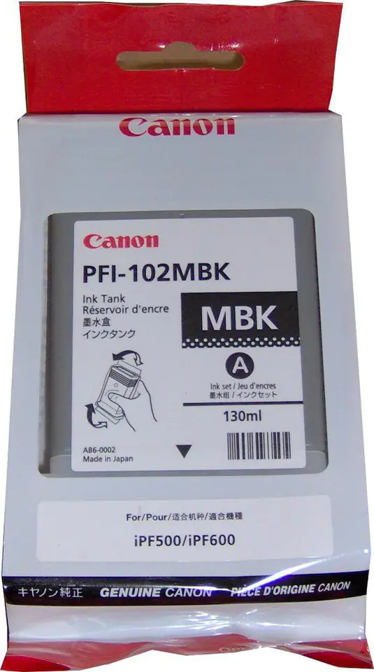 ⁨Wkład CANON PFI-102MBK 0894B001AA⁩ w sklepie Wasserman.eu