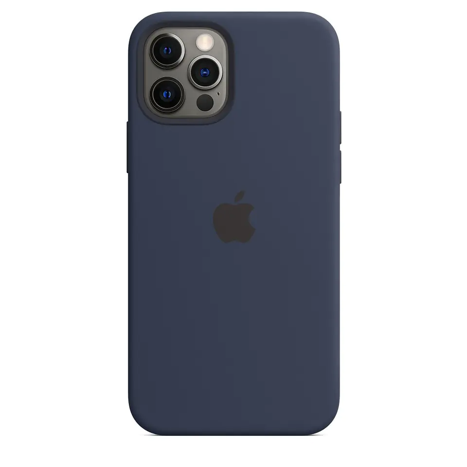 ⁨MagSafe Silicone Case for iPhone 12 & 12 Pro Navy⁩ at Wasserman.eu