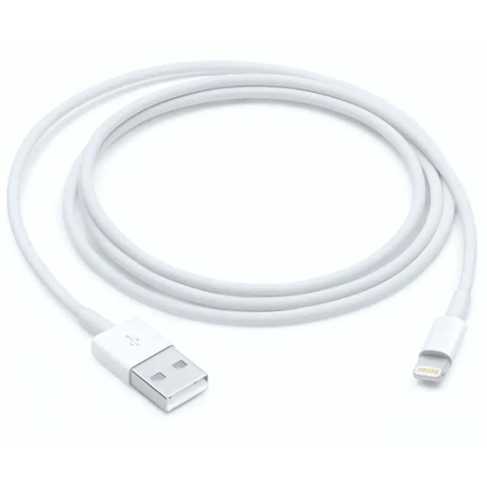 ⁨Kabel 100cm Alogy USB do Lightning przewód do ładowania apple iPhone biały⁩ w sklepie Wasserman.eu