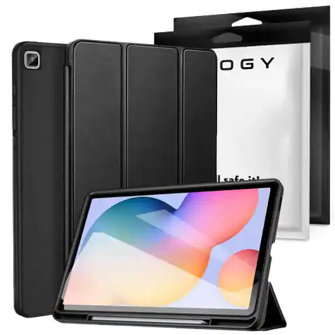 ⁨Etui obudowa Alogy Smart Case do Galaxy Tab S6 Lite 10.4 2020/ 2022 P610/P615 Czarny⁩ w sklepie Wasserman.eu