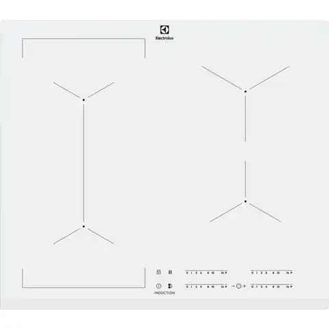 ⁨Electrolux EIV63440BW White Built-in Zone induction hob 4 zone(s)⁩ at Wasserman.eu