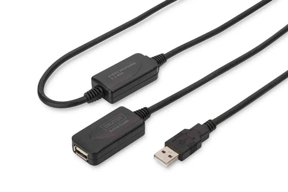 ⁨Digitus USB 2.0 Repeater Cable, 20m⁩ at Wasserman.eu