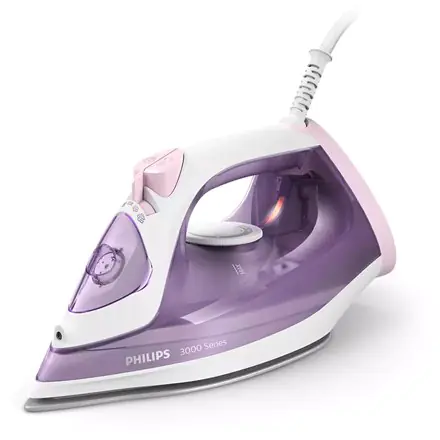 ⁨Philips DST3010/30 3000 Series Steam Iron, 2000 W, Water tank capacity 300 ml, Continuous steam 30 g/min, Purple/White⁩ w sklepie Wasserman.eu