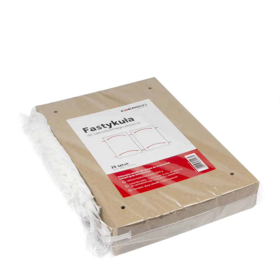 ⁨FASTYKULA folder 220x320mm (25 pieces) acid-free cardboard 800g tckfastya4sza EMERSON⁩ at Wasserman.eu