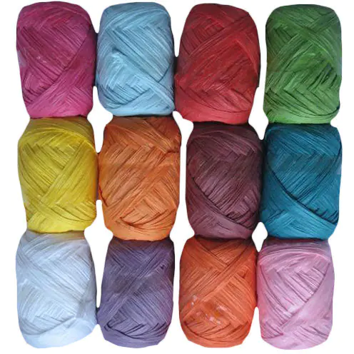 ⁨Raffia string 10 m, pack of 12 colors ALIGA⁩ at Wasserman.eu