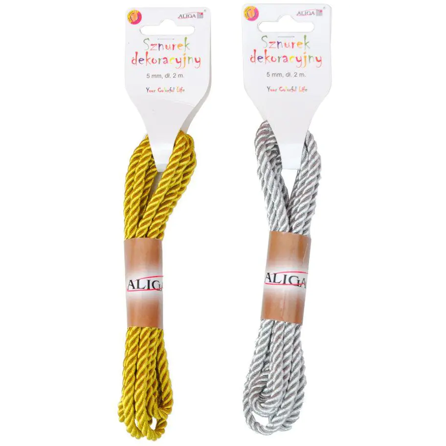 ⁨Decorative Cord 5mm x 2m ALIGA SZ-2733⁩ at Wasserman.eu
