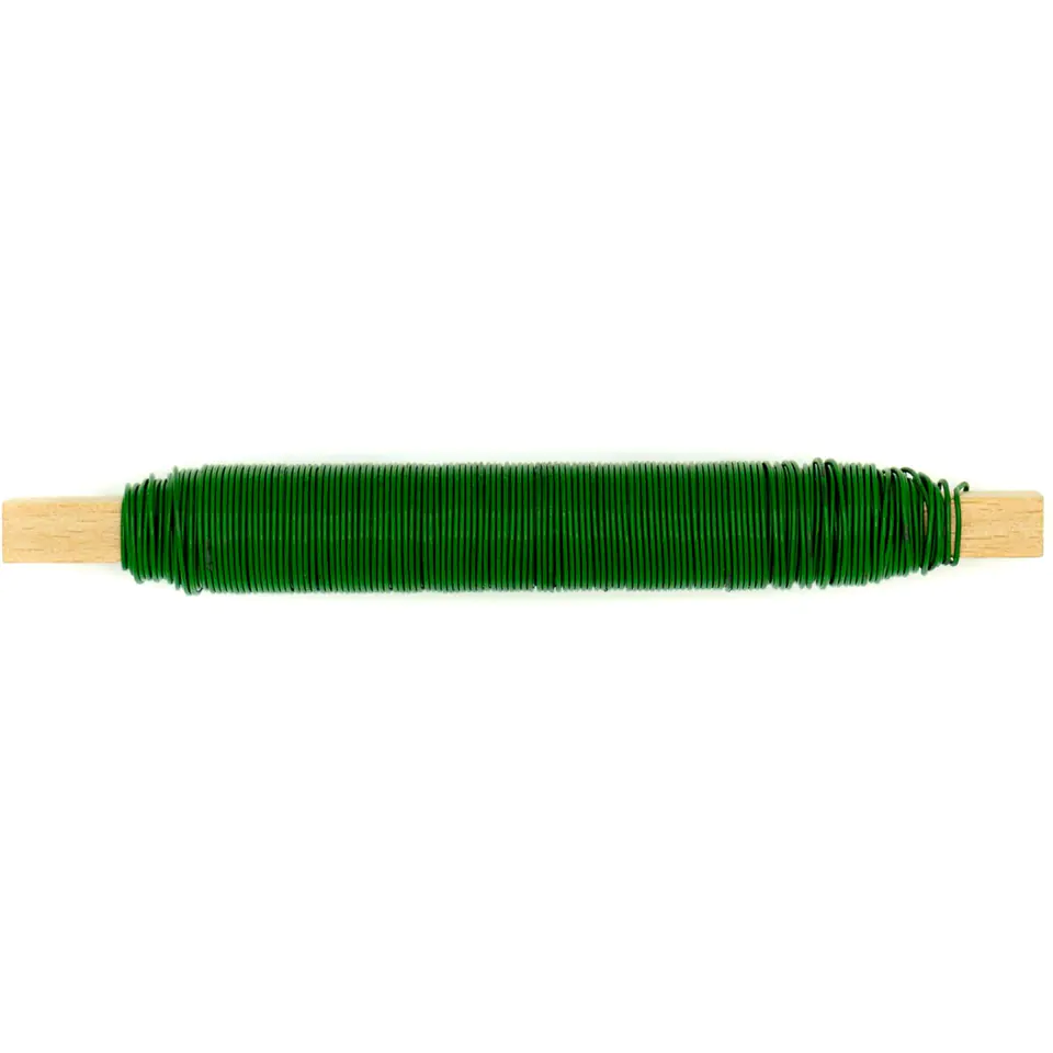 ⁨Floristic wire green 0,7 mm 100g DA-0010 ALIGA⁩ at Wasserman.eu