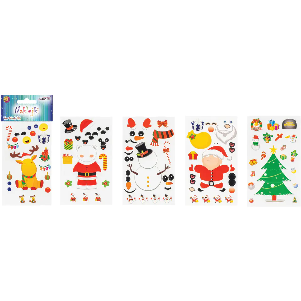 ⁨Christmas stickers DO IT YOURSELF mix ALIGA NKX-8528⁩ at Wasserman.eu