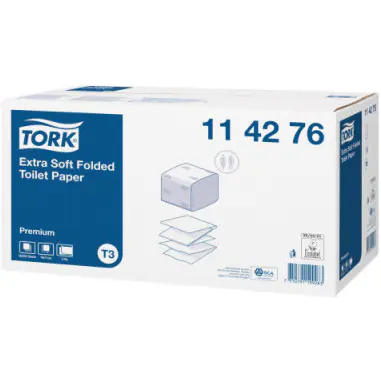 ⁨TORK Premium toilet paper 114276 white extrasoft⁩ at Wasserman.eu