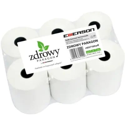 ⁨Thermal rollers 57x100m 6pcs. EMERSON rt057100wkkff healthy receipt⁩ at Wasserman.eu