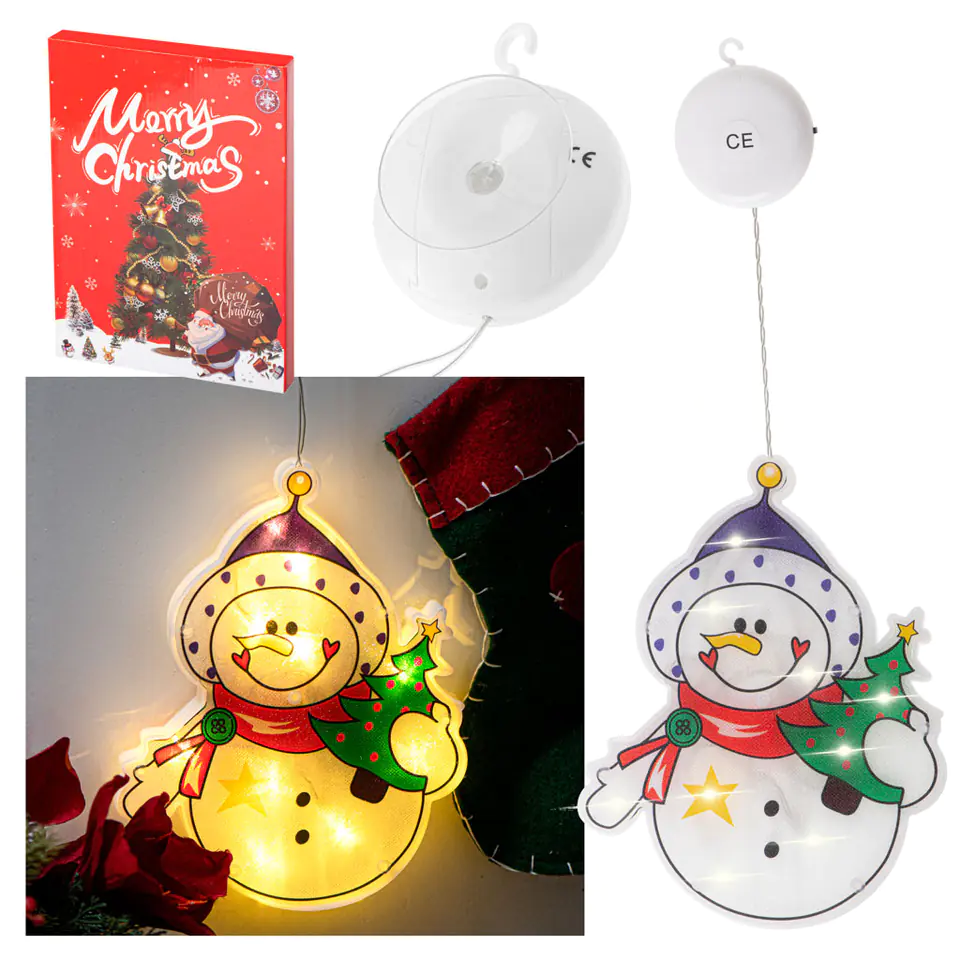 ⁨LED Lights Hanging Decoration Christmas Decoration Snowman⁩ at Wasserman.eu