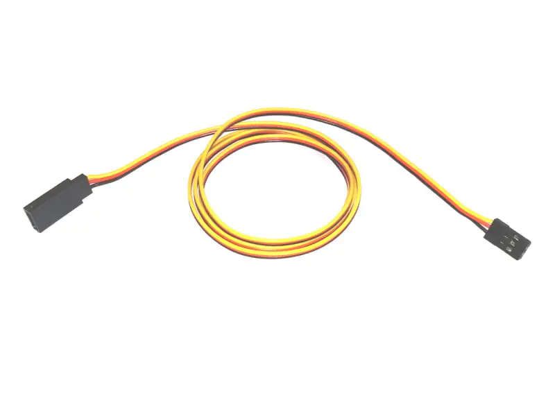 ⁨Przedłużacz serwa 90 cm JR - 0,13mm2 26AWG - płaski - MSP⁩ w sklepie Wasserman.eu