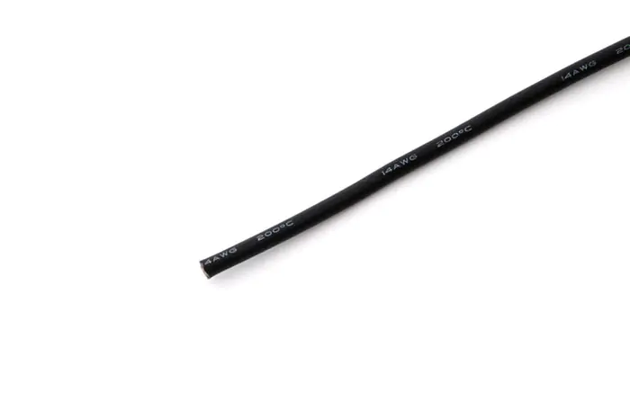 ⁨Silicone cable 2.0mm2 (14AWG) (black) 1m.⁩ at Wasserman.eu