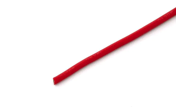 ⁨Silicone cable 3.4mm2 (12AWG) (red) 1m⁩ at Wasserman.eu