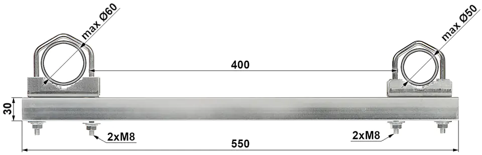 ⁨DISTANCE CLAMP OR-40R50/60⁩ at Wasserman.eu