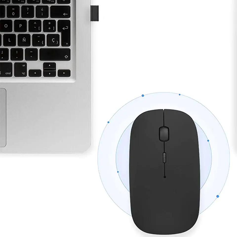 ⁨Alogy Mouse Wireless Computer Mouse for Tablet Laptop Black⁩ at Wasserman.eu