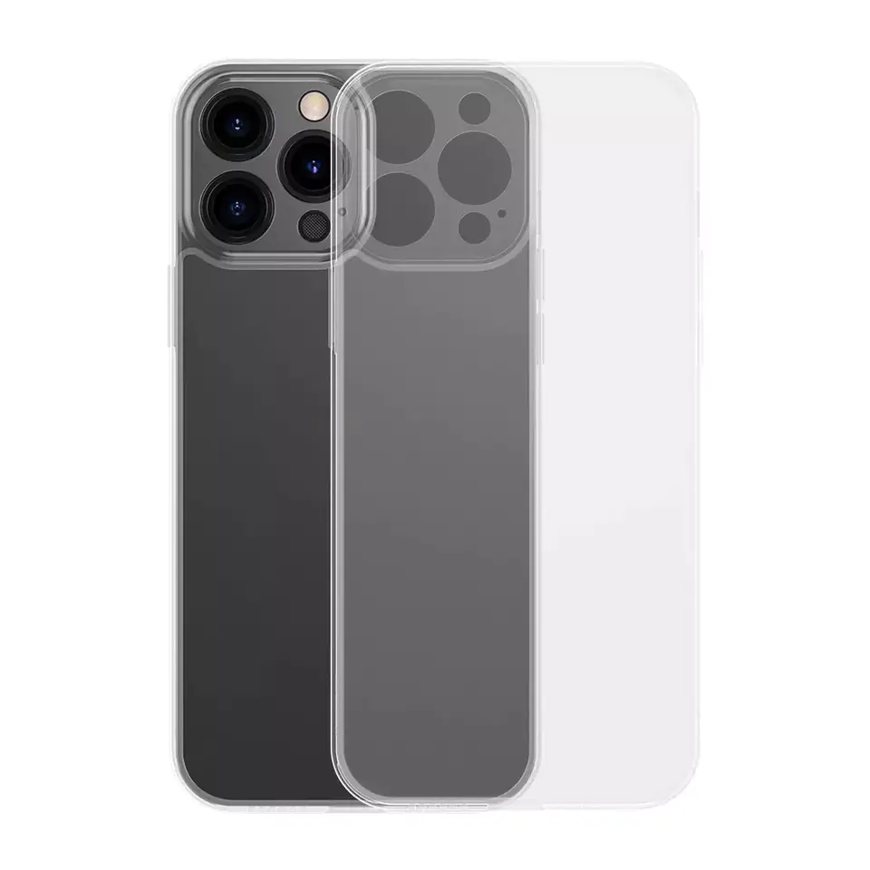 ⁨Baseus Frosted Glass Case Case for iPhone 13 Pro Max Rigid Gel Frame Transparent (ARWS000802)⁩ at Wasserman.eu