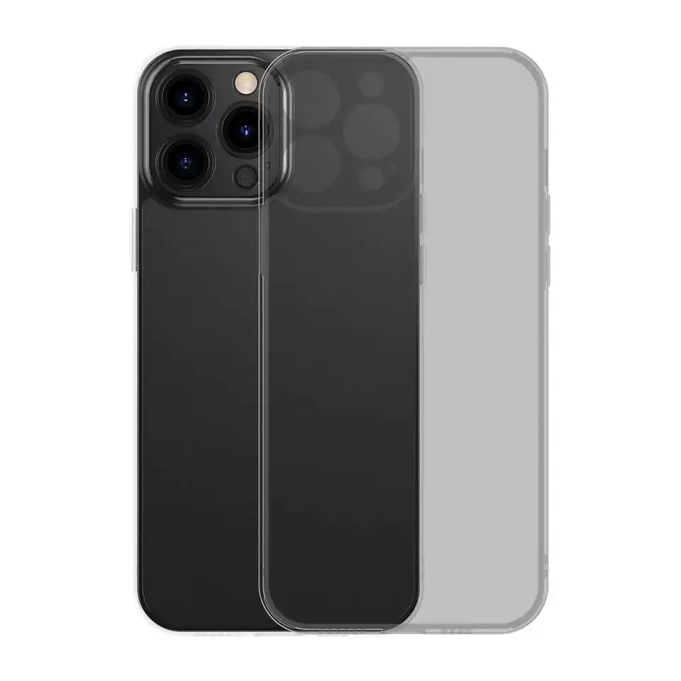 ⁨Baseus Frosted Glass Case Case for iPhone 13 Pro Hard Cover Gel Frame Black (ARWS000401)⁩ at Wasserman.eu