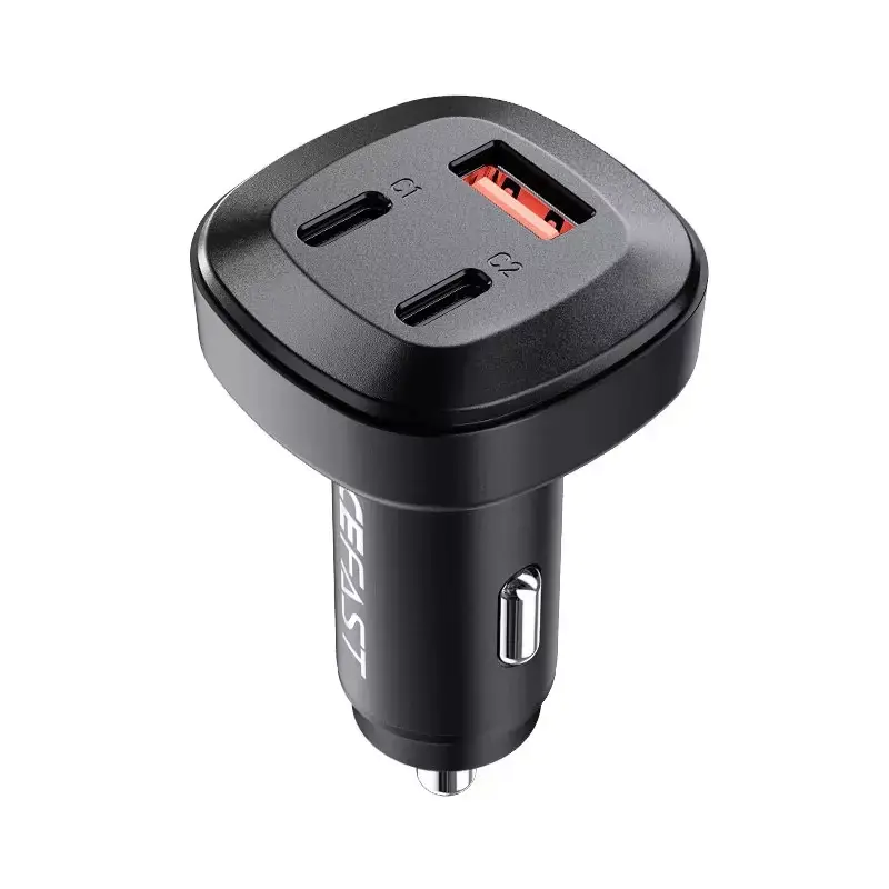 ⁨Acefast car charger 66W 2x USB Type C / USB, PPS, Power Delivery, Quick Charge 4.0, AFC, FCP, SCP black (B3 black)⁩ at Wasserman.eu