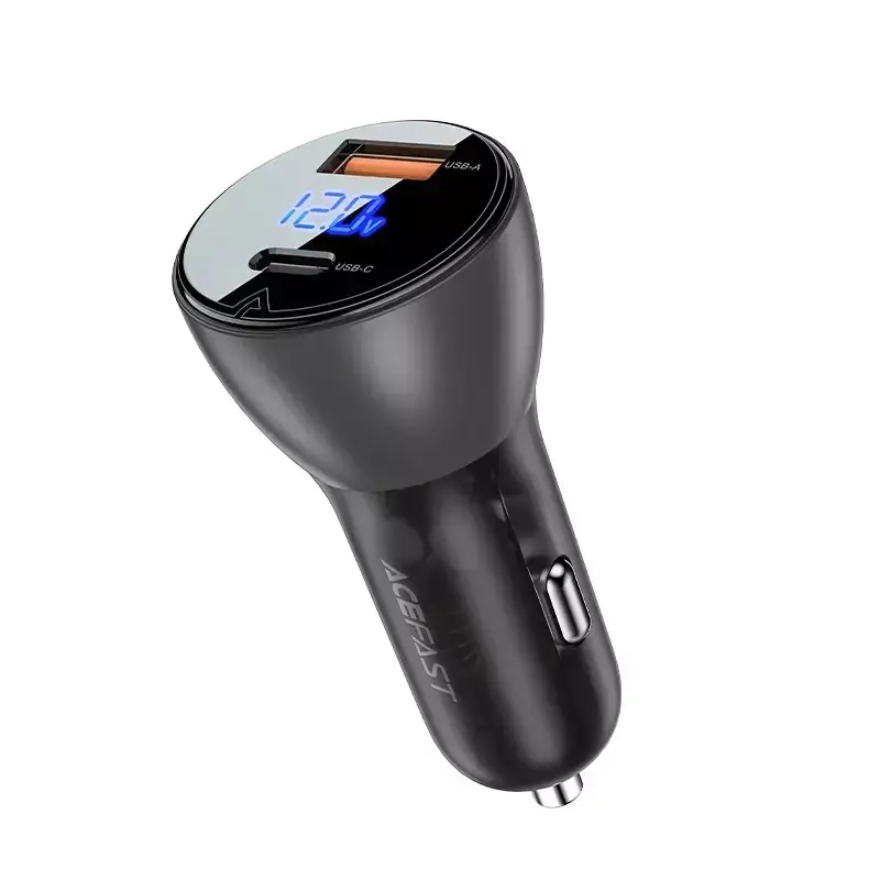 ⁨Acefast ładowarka samochodowa 63W USB Typ C / USB, PD3.0, PPS, QC3.0, AFC, FCP, SFCP czarny (B6 black)⁩ w sklepie Wasserman.eu