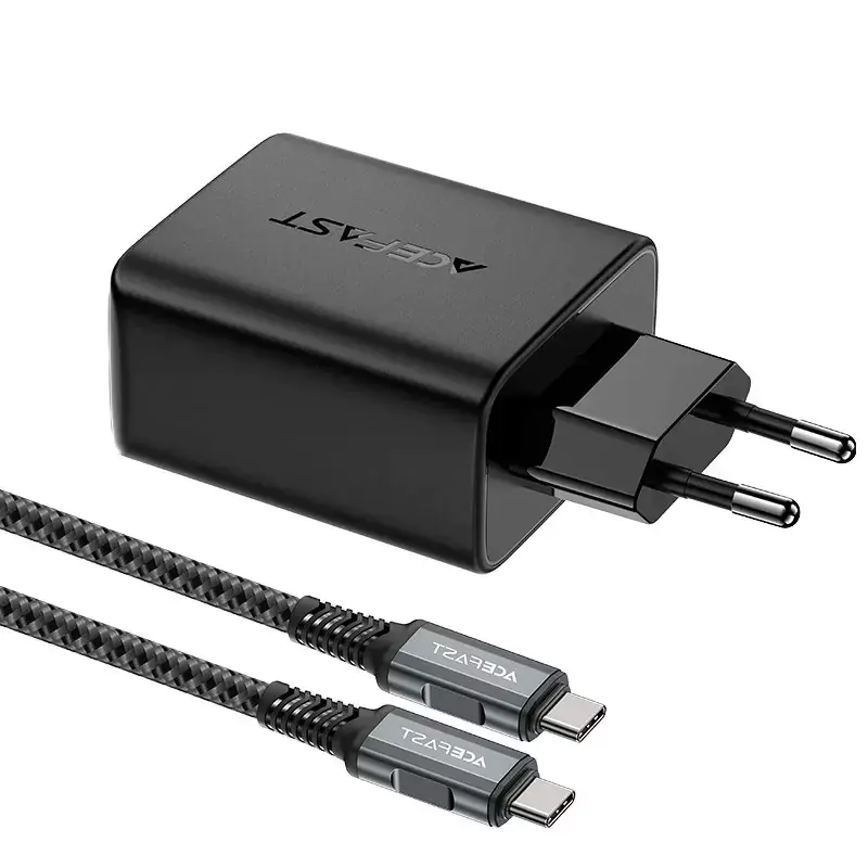 ⁨Acefast 2w1 ładowarka sieciowa GaN 65W USB Typ C / USB, adapter przejściówka HDMI 4K@60Hz (zestaw z kablem) czarny (A17 black)⁩ w sklepie Wasserman.eu