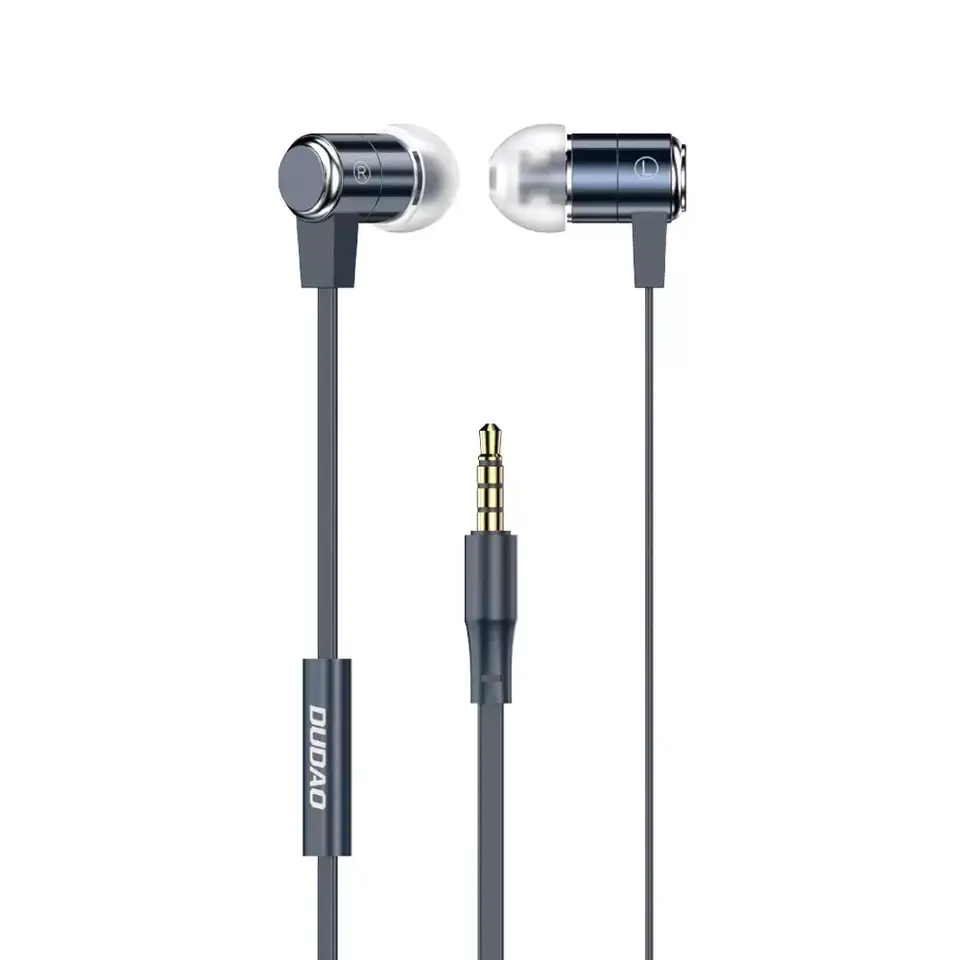 ⁨Dudao In-ear Headset with Remote Control and Mic 3.5 mm mini jack blue (X13S)⁩ at Wasserman.eu