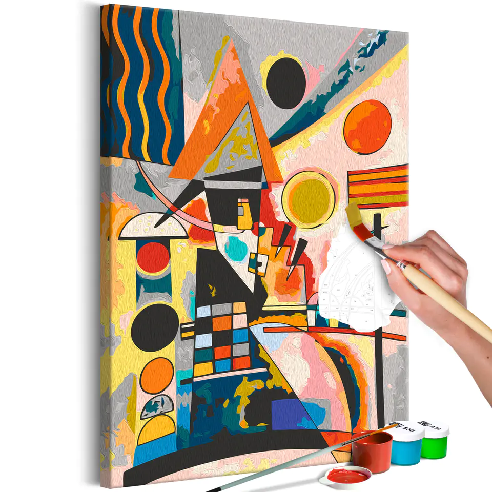 ⁨Self-painting - Vasily Kandinsky: Swinging (size 40x60)⁩ at Wasserman.eu