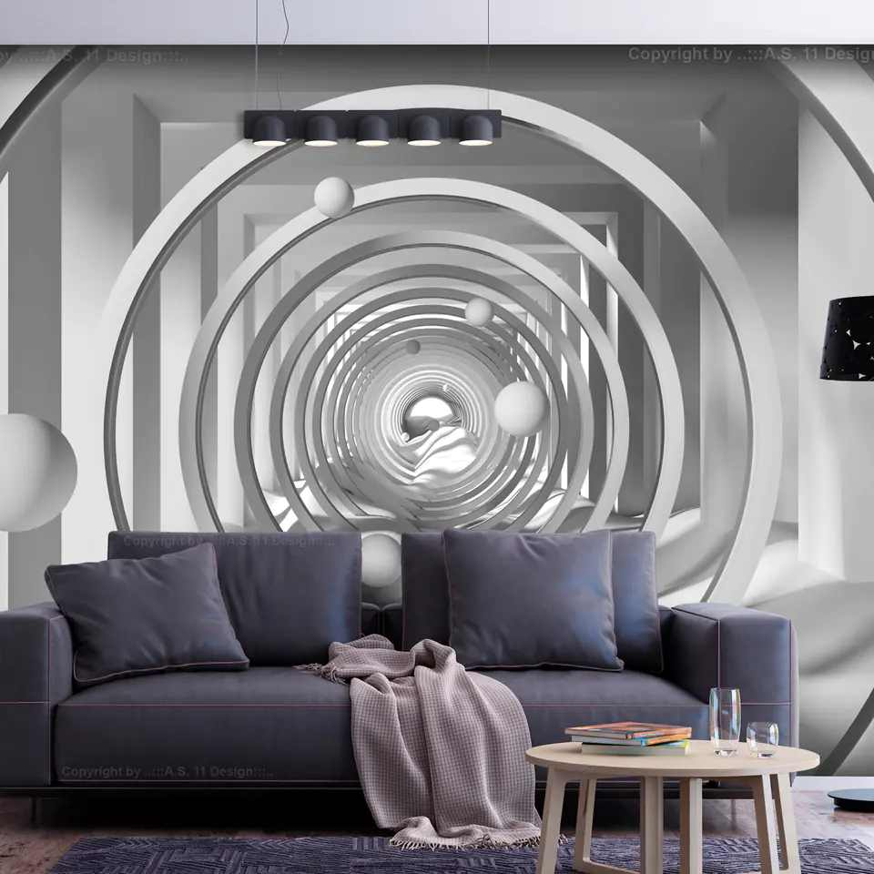⁨Fototapeta - Geometryczna głębia (rozmiar 400x280, wykończenie Standard)⁩ w sklepie Wasserman.eu