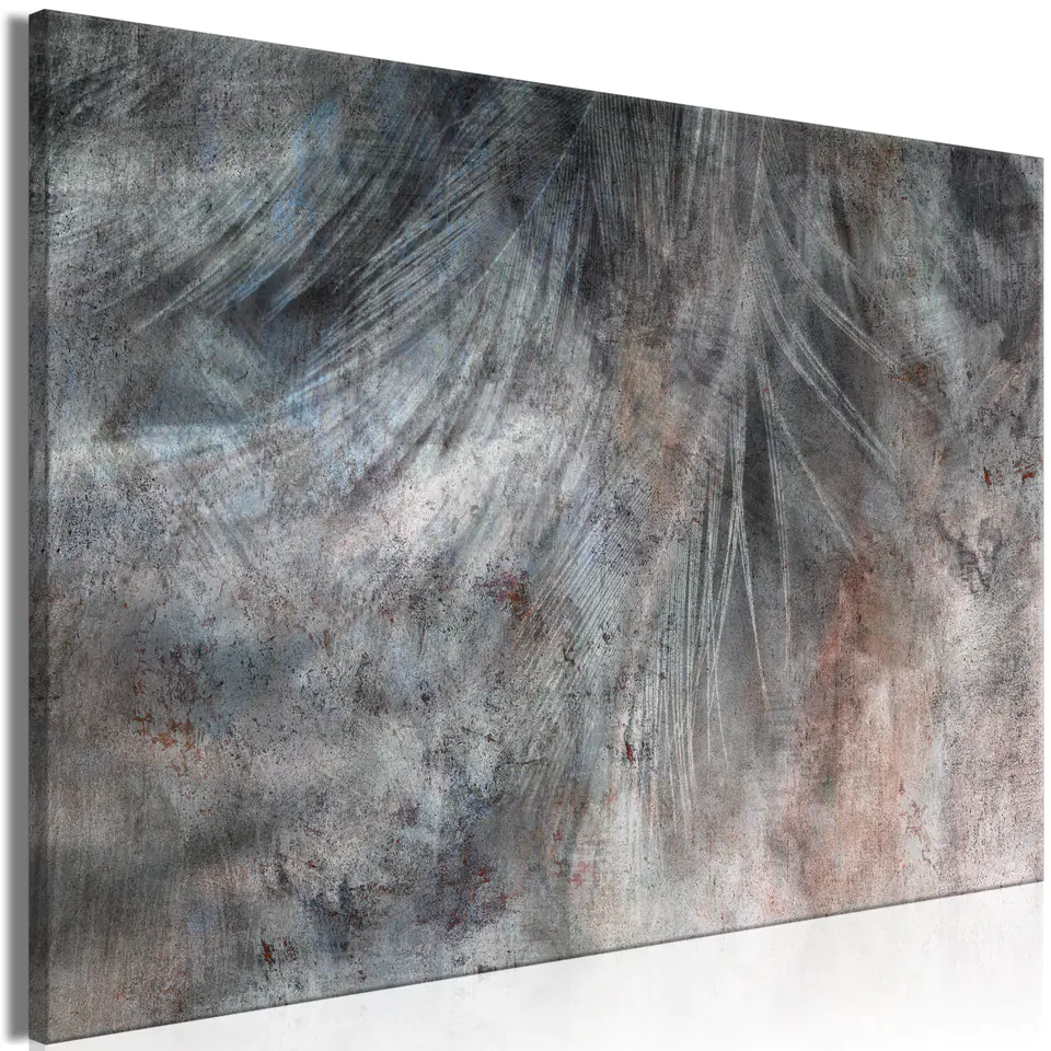 ⁨Obraz - Szarość pióra (1-częściowy) szeroki (rozmiar 90x60, wykończenie Premium Print)⁩ w sklepie Wasserman.eu