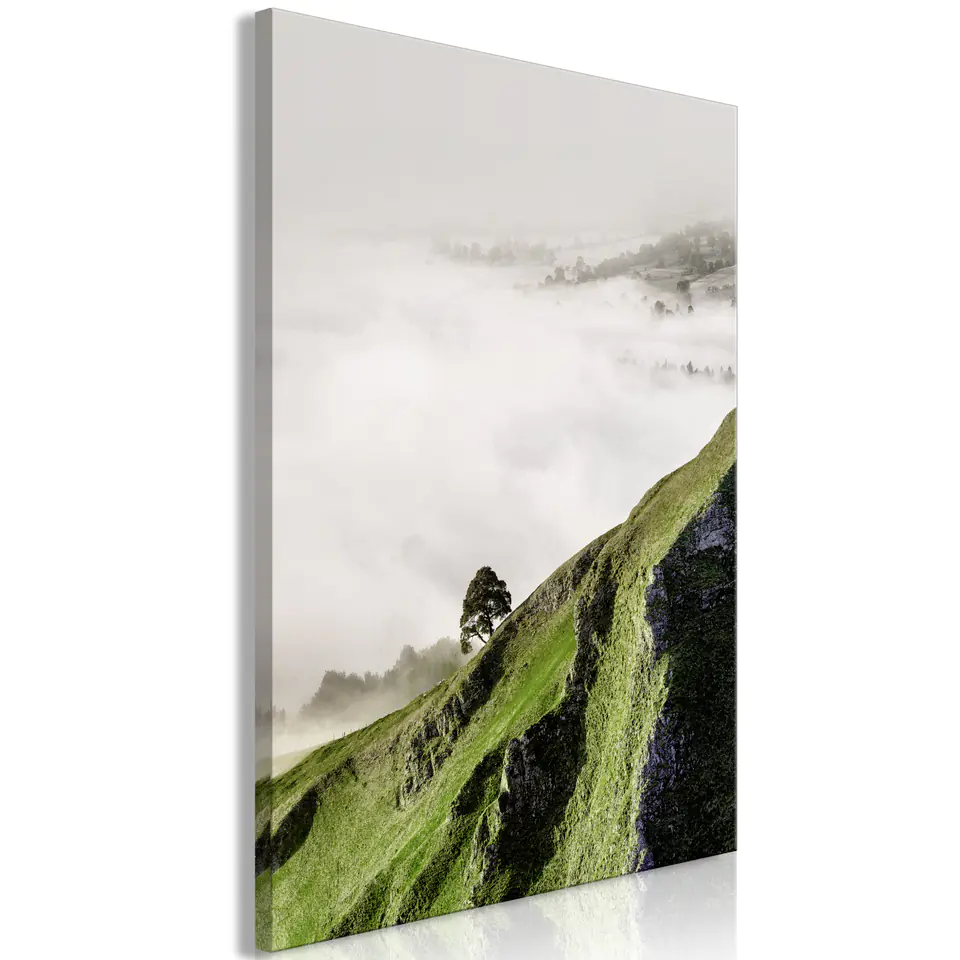 ⁨Obraz - Drzewo nad chmurami (1-częściowy) pionowy (rozmiar 80x120, wykończenie Na płótnie włoskim)⁩ w sklepie Wasserman.eu