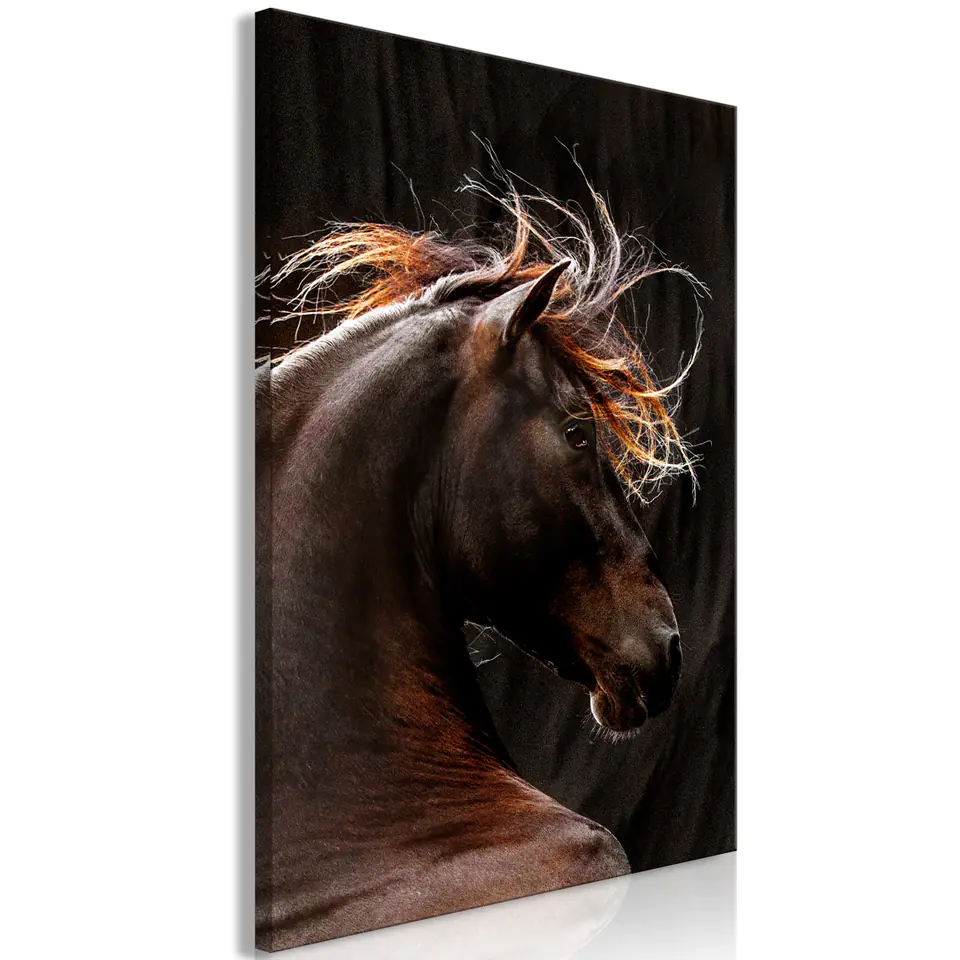 ⁨Obraz - Ognisty wiatr (1-częściowy) pionowy (rozmiar 40x60, wykończenie Standard)⁩ w sklepie Wasserman.eu