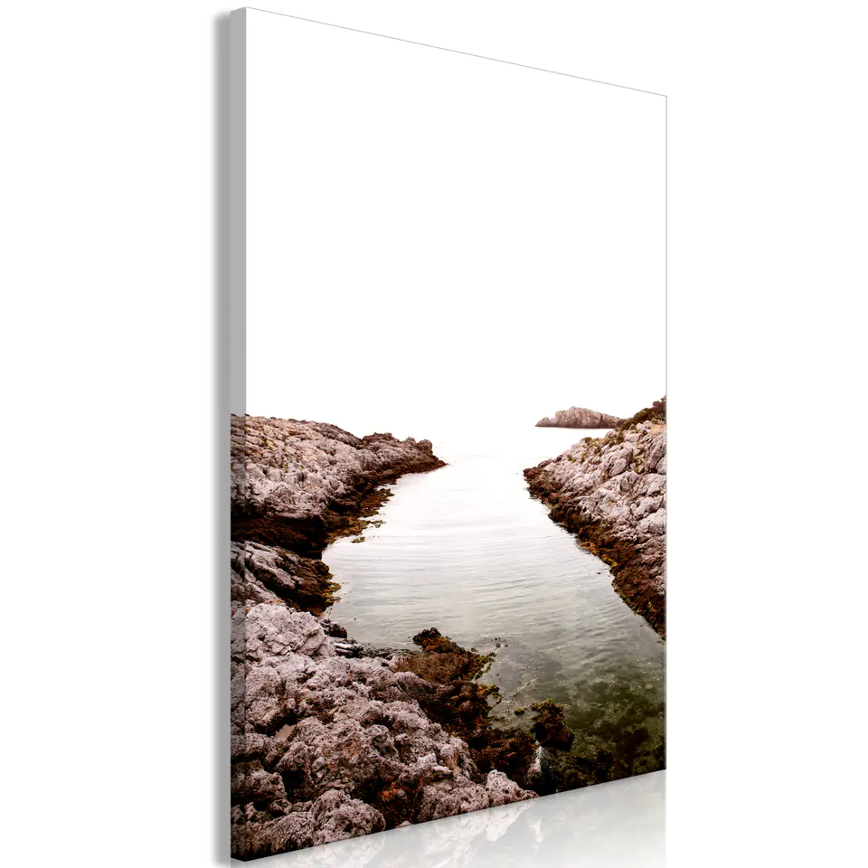 ⁨Obraz - Skalista przystań (1-częściowy) pionowy (rozmiar 40x60, wykończenie Premium Print)⁩ w sklepie Wasserman.eu