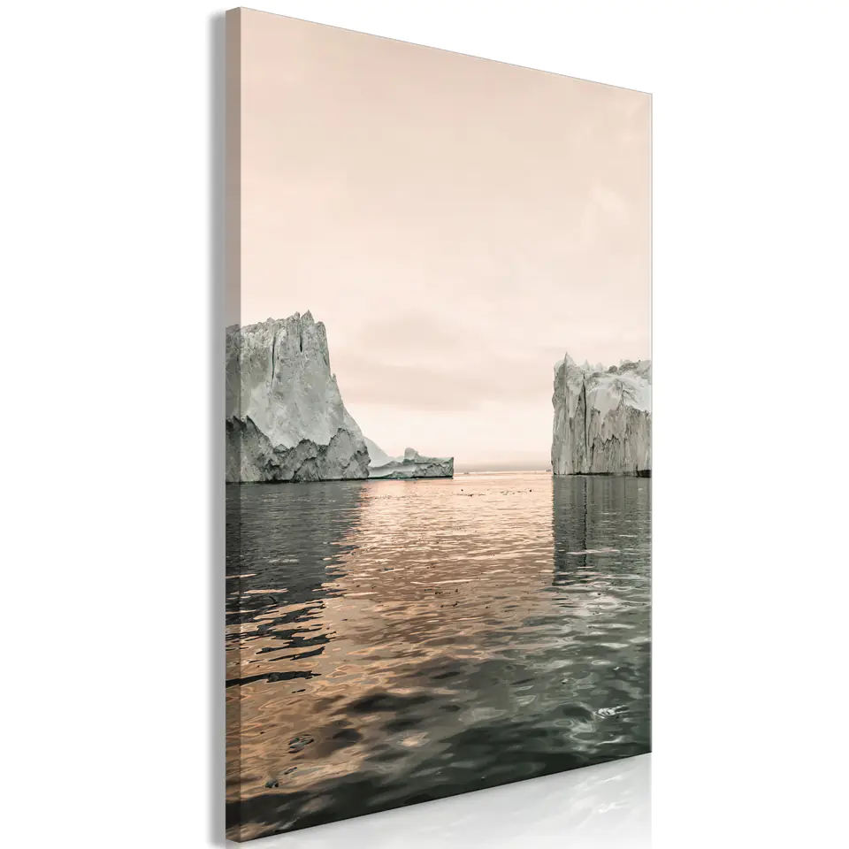 ⁨Obraz - Lodowe posągi (1-częściowy) pionowy (rozmiar 60x90, wykończenie Premium Print)⁩ w sklepie Wasserman.eu