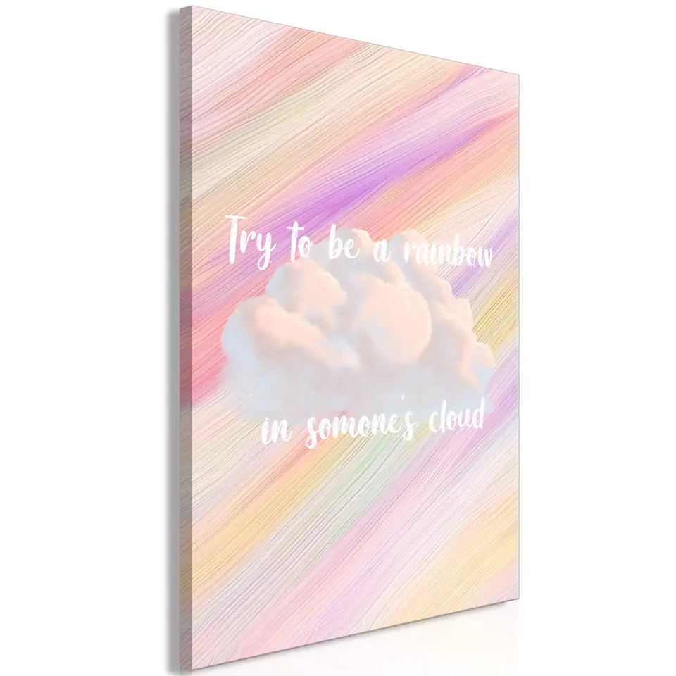 ⁨Obraz - Try to Be a Rainbow (1-częściowy) pionowy (rozmiar 40x60, wykończenie Standard)⁩ w sklepie Wasserman.eu