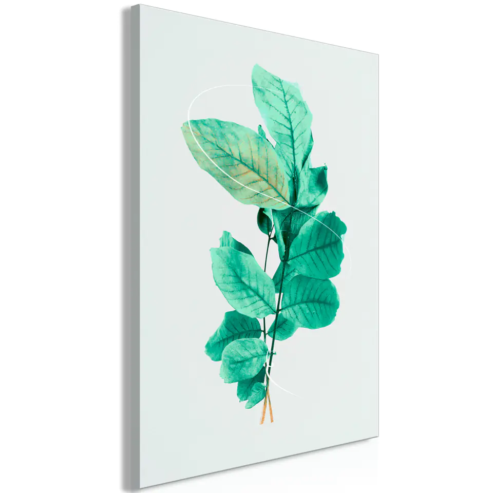 ⁨Obraz - Miętowa gracja (1-częściowy) pionowy (rozmiar 20x30, wykończenie Standard)⁩ w sklepie Wasserman.eu