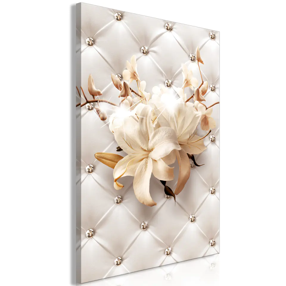 ⁨Picture - Diamond lilies (1-piece), vertical (size 60x90)⁩ at Wasserman.eu