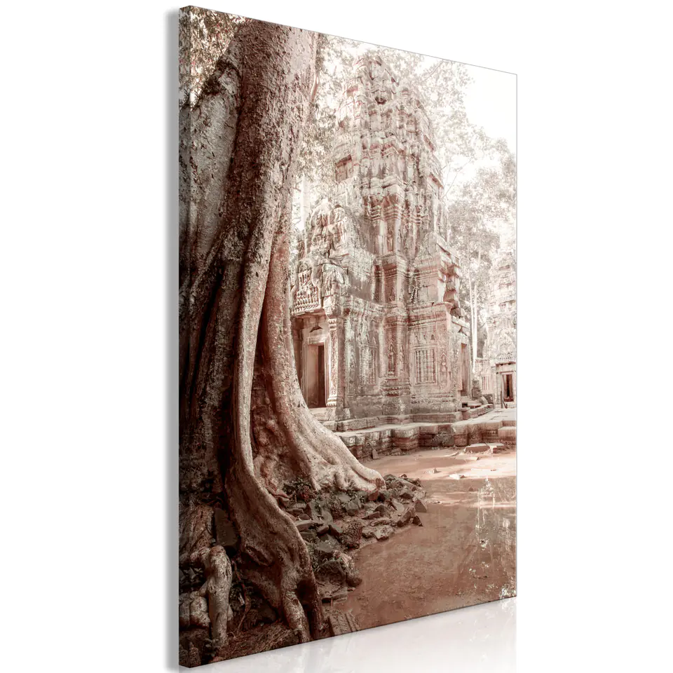 ⁨Obraz - Ruiny Angkor (1-częściowy) pionowy (rozmiar 80x120, wykończenie Premium Print)⁩ w sklepie Wasserman.eu