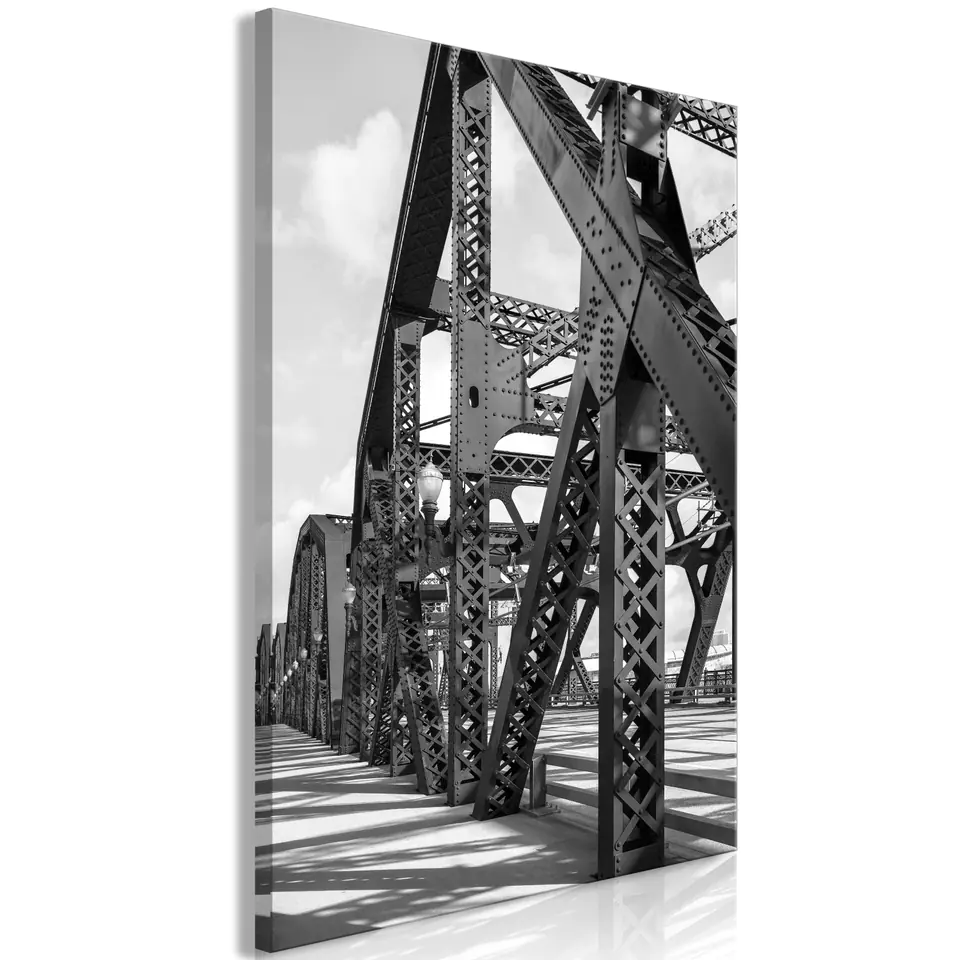 ⁨Obraz - Most o poranku (1-częściowy) pionowy (rozmiar 20x30, wykończenie Premium Print)⁩ w sklepie Wasserman.eu