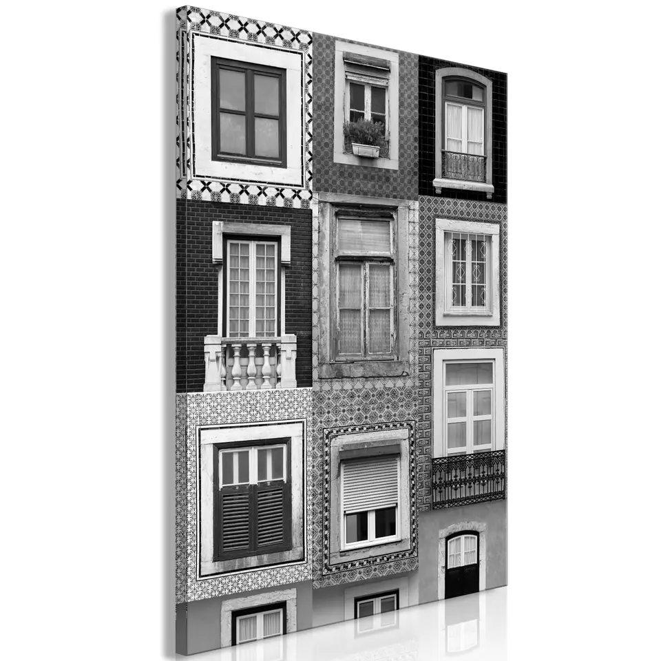 ⁨Obraz - Wzorzyste okna (1-częściowy) pionowy (rozmiar 20x30, wykończenie Premium Print)⁩ w sklepie Wasserman.eu