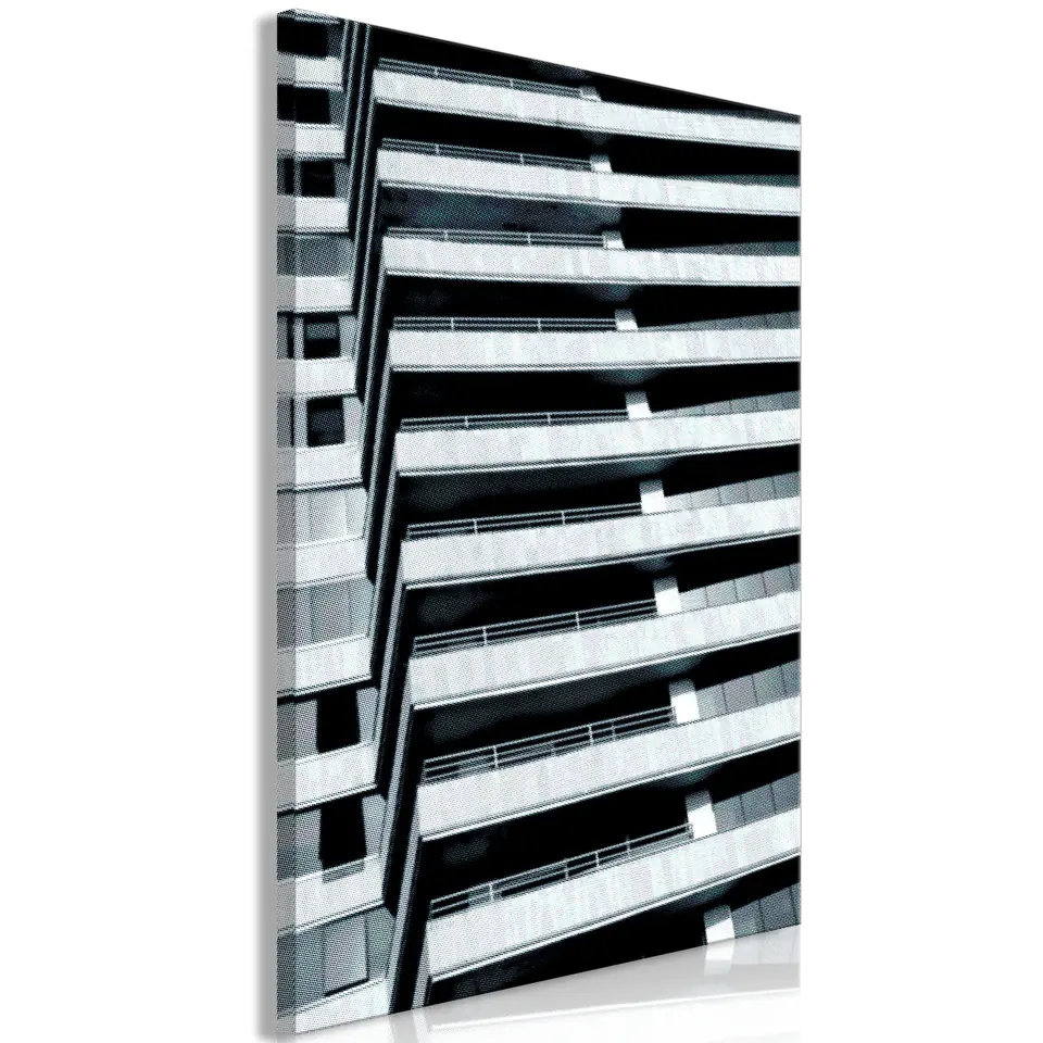 ⁨Obraz - Architektoniczny raster (1-częściowy) pionowy (rozmiar 40x60, wykończenie Premium Print)⁩ w sklepie Wasserman.eu