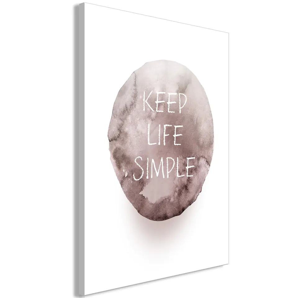 ⁨Obraz - Keep Life Simple (1-częściowy) pionowy (rozmiar 20x30, wykończenie Premium Print)⁩ w sklepie Wasserman.eu