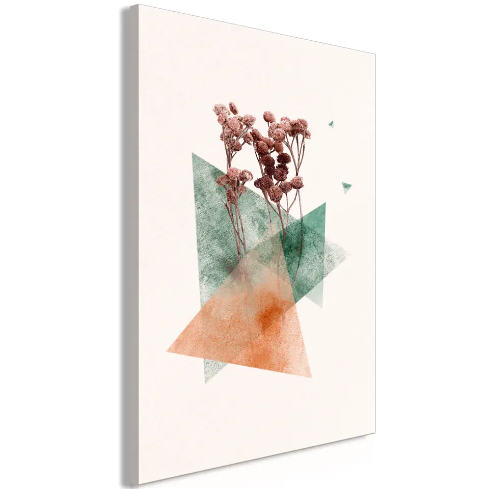 ⁨Painting - Modernist flower (1-part) vertical (size 80x120)⁩ at Wasserman.eu
