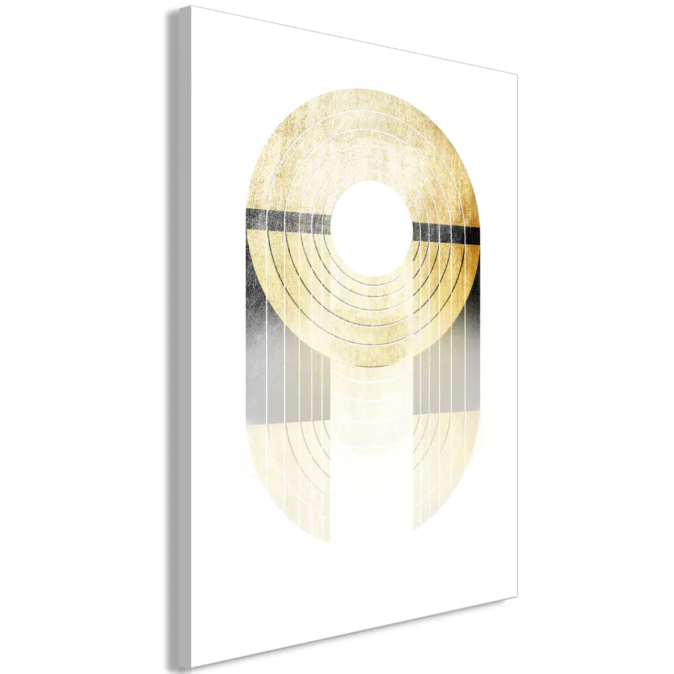 ⁨Obraz - Złote trofeum (1-częściowy) pionowy (rozmiar 60x90, wykończenie Na płótnie włoskim)⁩ w sklepie Wasserman.eu